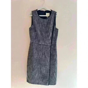 NWT J. Crew Suiting Navy Blue Tweed Double Breasted Dress Size 0